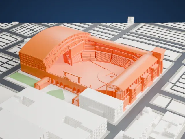Daikin Park model, West view