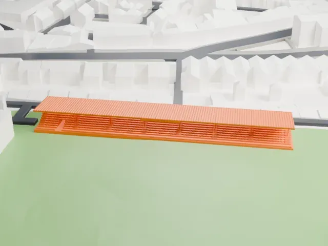 Dalymount Park model, North view