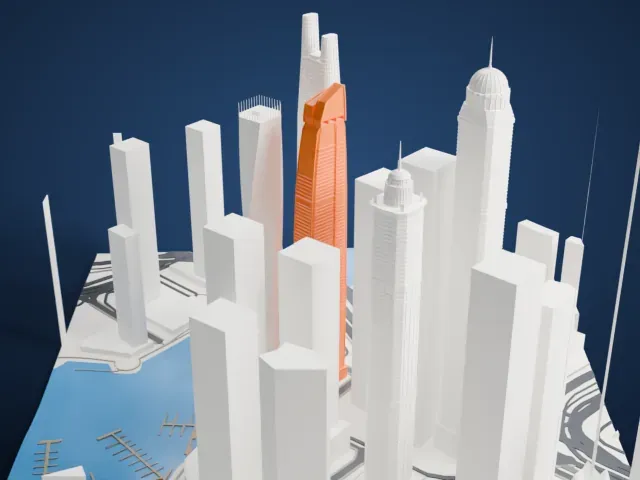 DAMAC Residenze model, East view