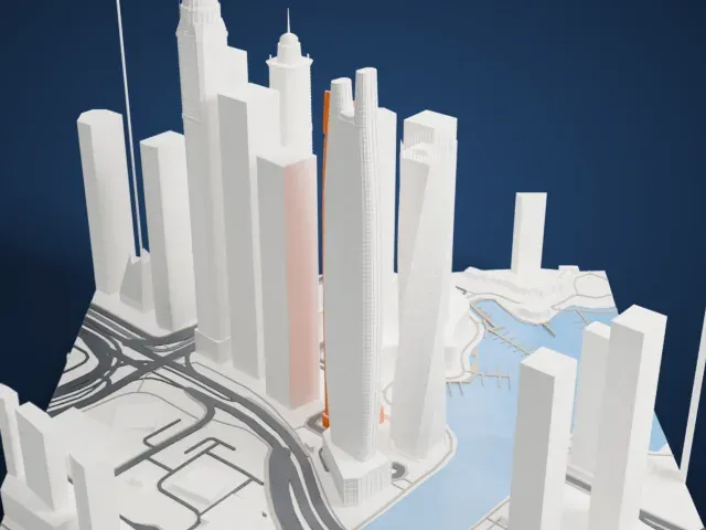 DAMAC Residenze model, West view