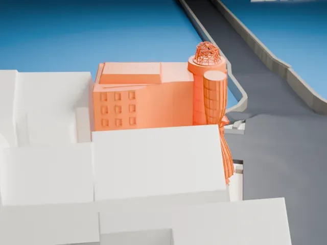 Dancing House model, East view