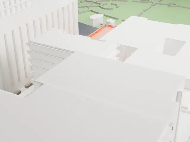 Daryl Roth Theatre model, East view