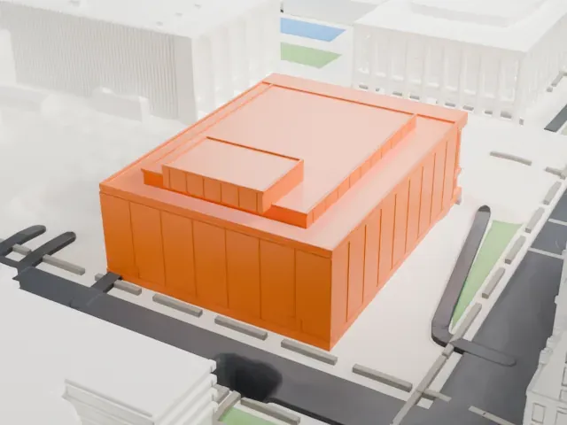 David H. Koch Theater model, South view
