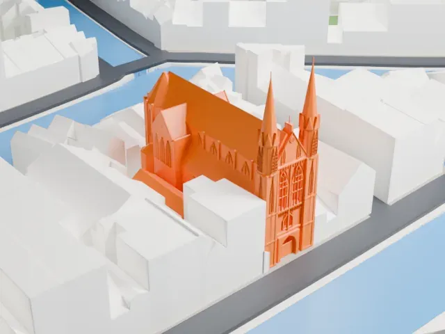 De Krijtberg model, East view
