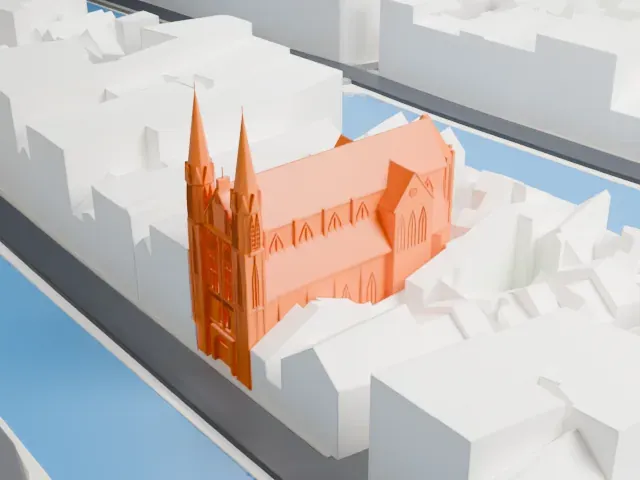De Krijtberg model, North view