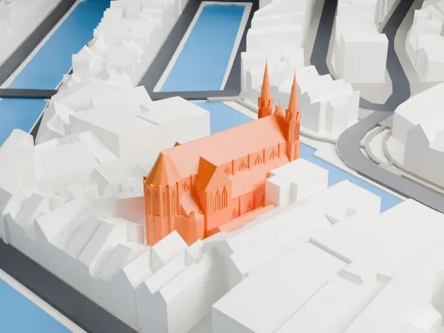 De Krijtberg model, South view