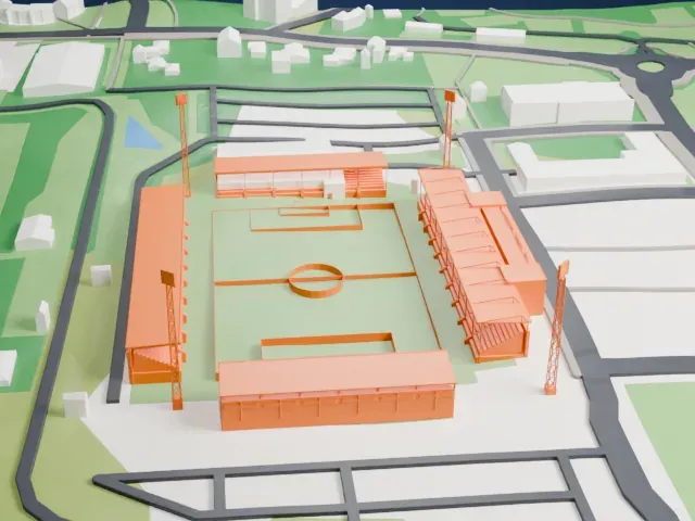 De Oude Meerdijk model, North view