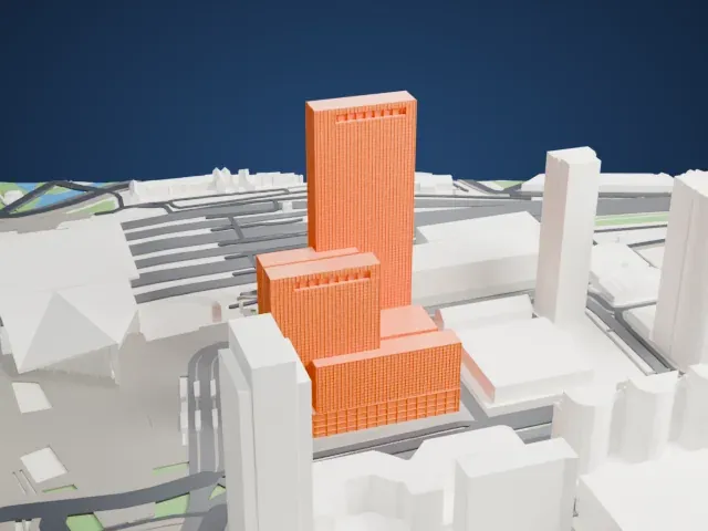 Delftse Poort model, South view