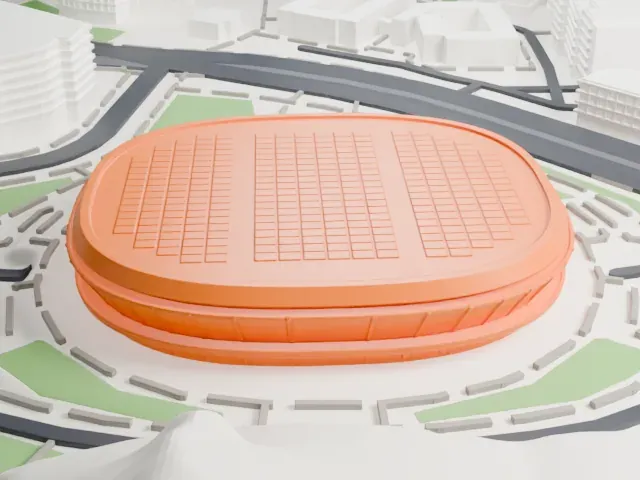 Desert Financial Arena model, North view