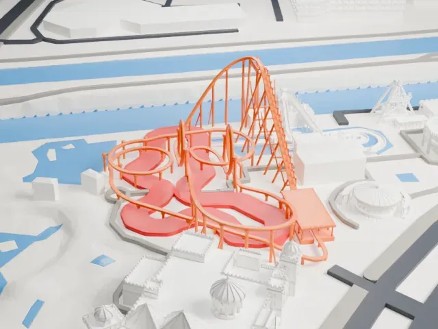 Desert Storm model, North view