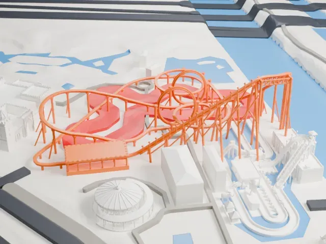 Desert Storm model, West view