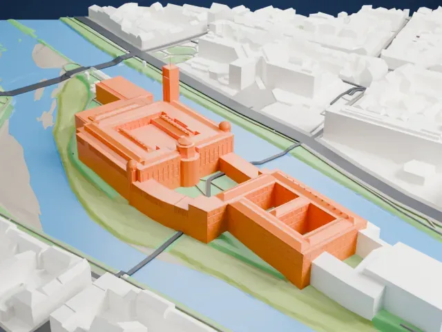Deutsches Museum model, East view