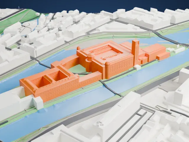 Deutsches Museum model, North view