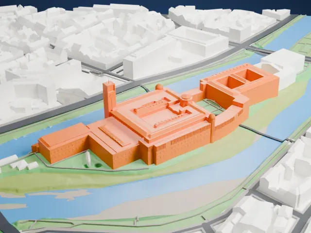 Deutsches Museum model, South view