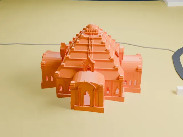 Dhammayangyi Temple model, North view