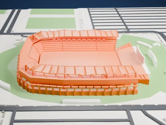 Dignity Health Sports Park model, East view