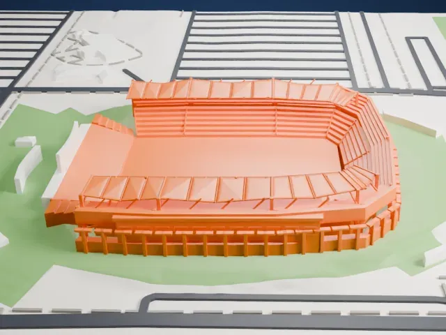 Dignity Health Sports Park model, West view