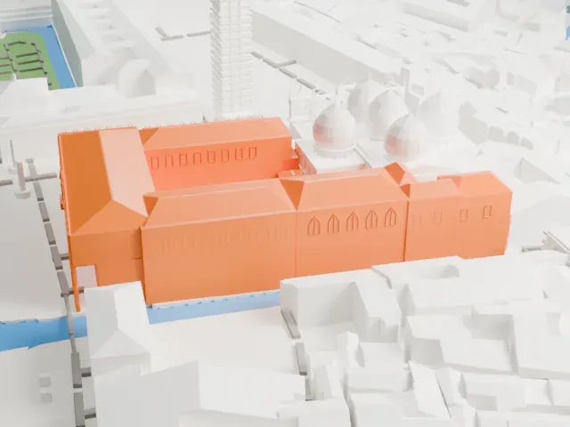 Doge's Palace model, East view