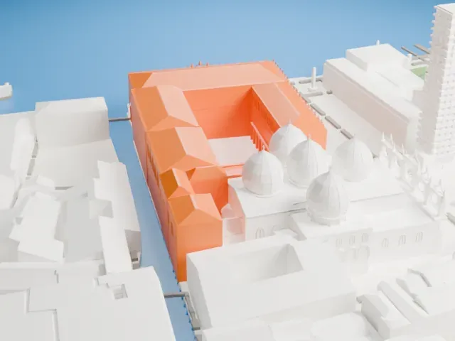 Doge's Palace model, North view