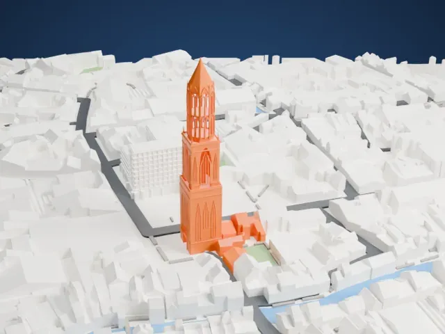 Dom Tower model, West view