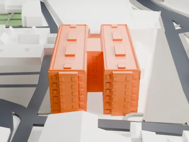 Domus Sanctae Marthae model, West view