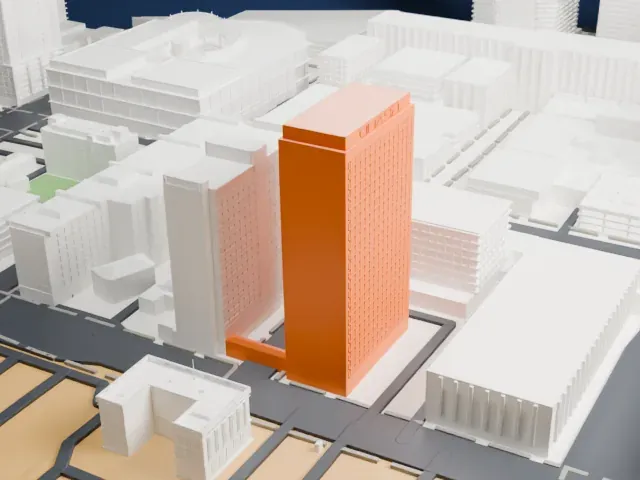 Downtown Grand model, North view