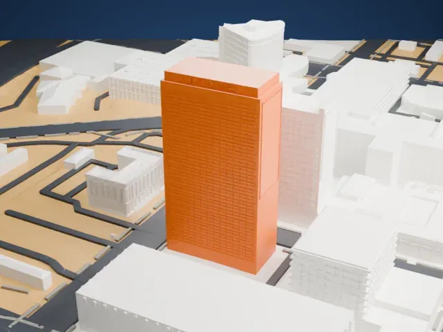 Downtown Grand model, West view