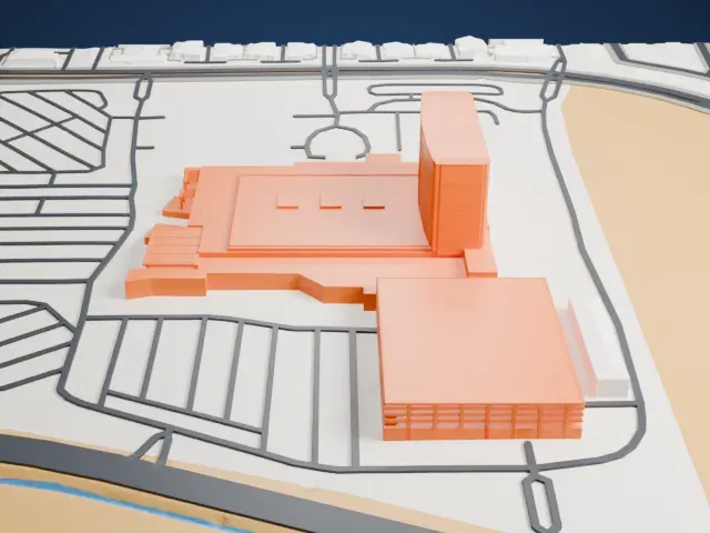 Durango Casino and Resort model, North view