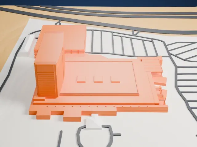 Durango Casino and Resort model, South view
