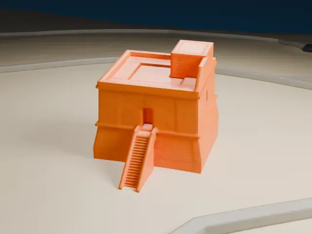 Dwejra Tower model, East view