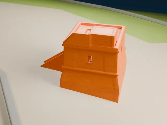 Dwejra Tower model, North view