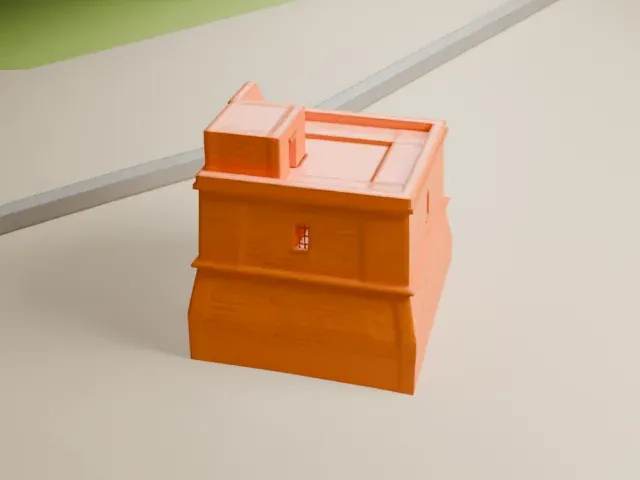 Dwejra Tower model, West view