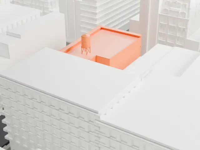 E. V. Haughwout Building model, East view