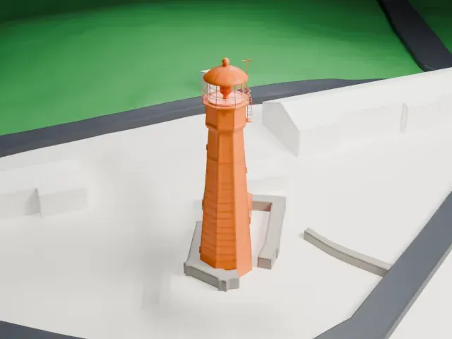 Eatons Neck Light model, North view