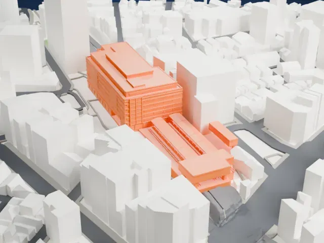 Ebisu Station (Tokyo) model, North view