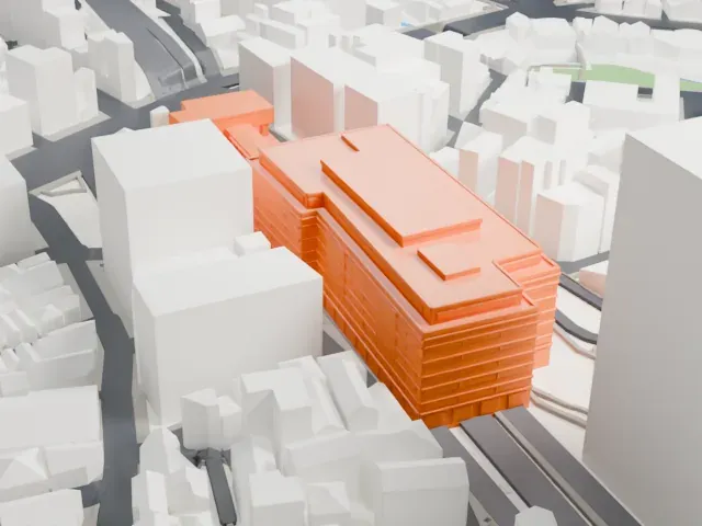 Ebisu Station (Tokyo) model, South view