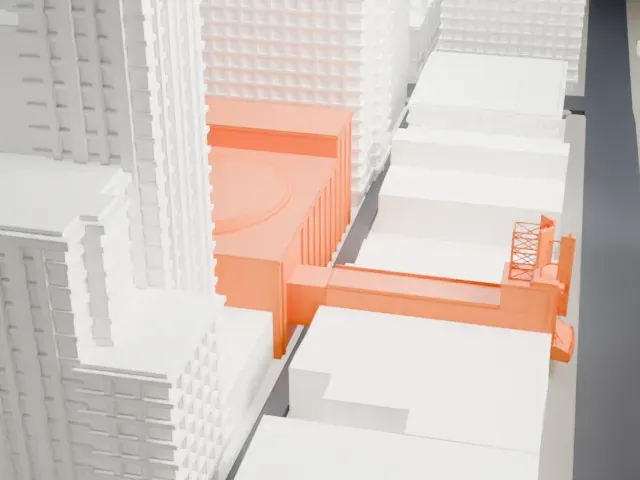 Ed Mirvish Theatre model, North view
