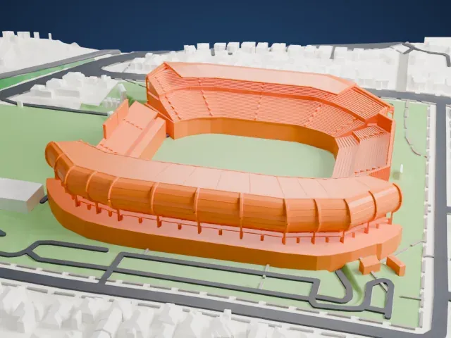Eden Park model, South view
