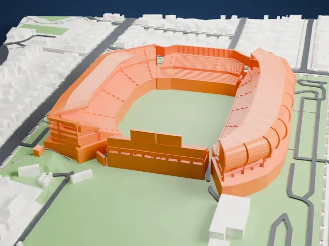 Eden Park model, West view