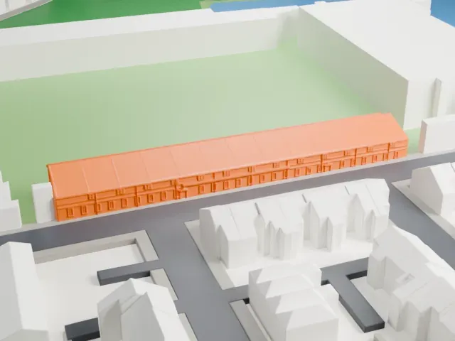 Edgeley Park model, North view