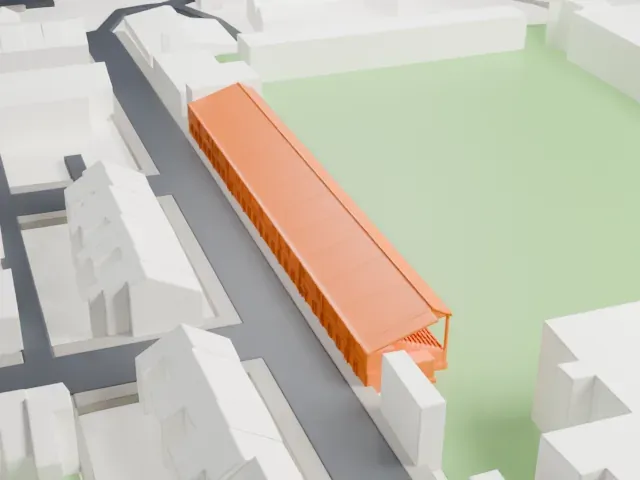 Edgeley Park model, West view