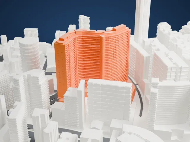 Edifício Copan model, South view