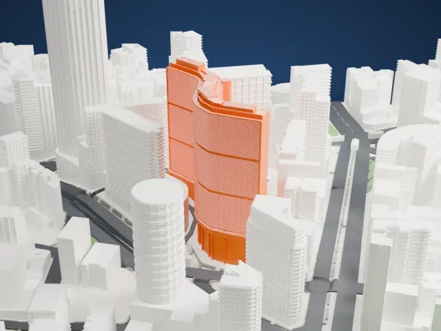 Edifício Copan model, West view