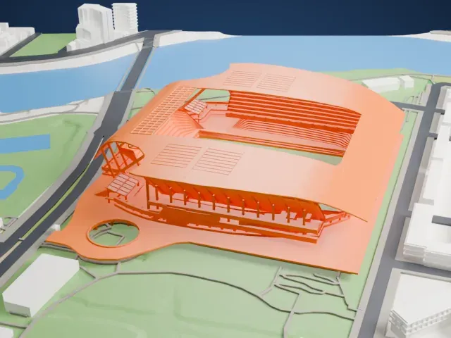 Edion Peace Wing Hiroshima model, East view