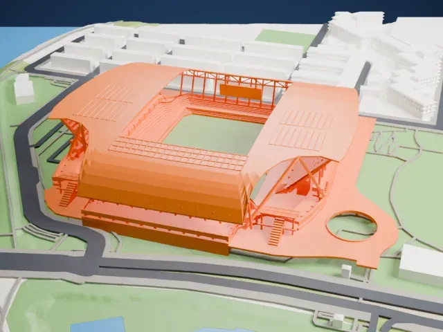 Edion Peace Wing Hiroshima model, South view