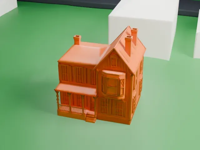 Edward Hopper Birthplace and Boyhood Home model, East view
