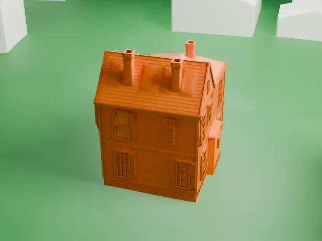 Edward Hopper Birthplace and Boyhood Home model, North view