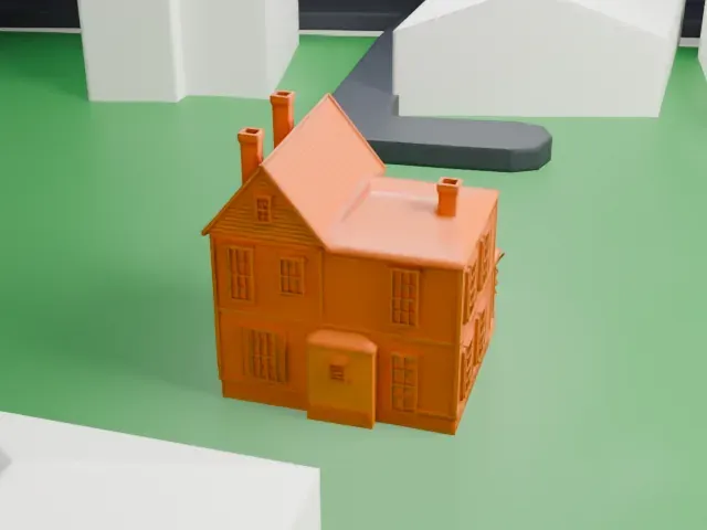 Edward Hopper Birthplace and Boyhood Home model, West view