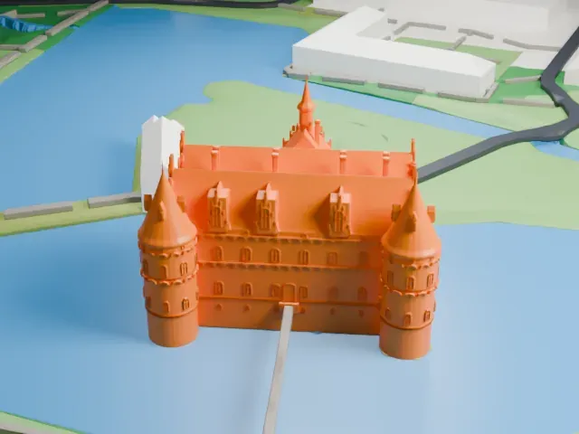 Egeskov Castle model, East view