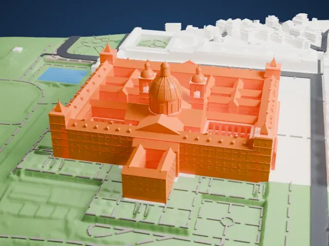 El Escorial model, East view